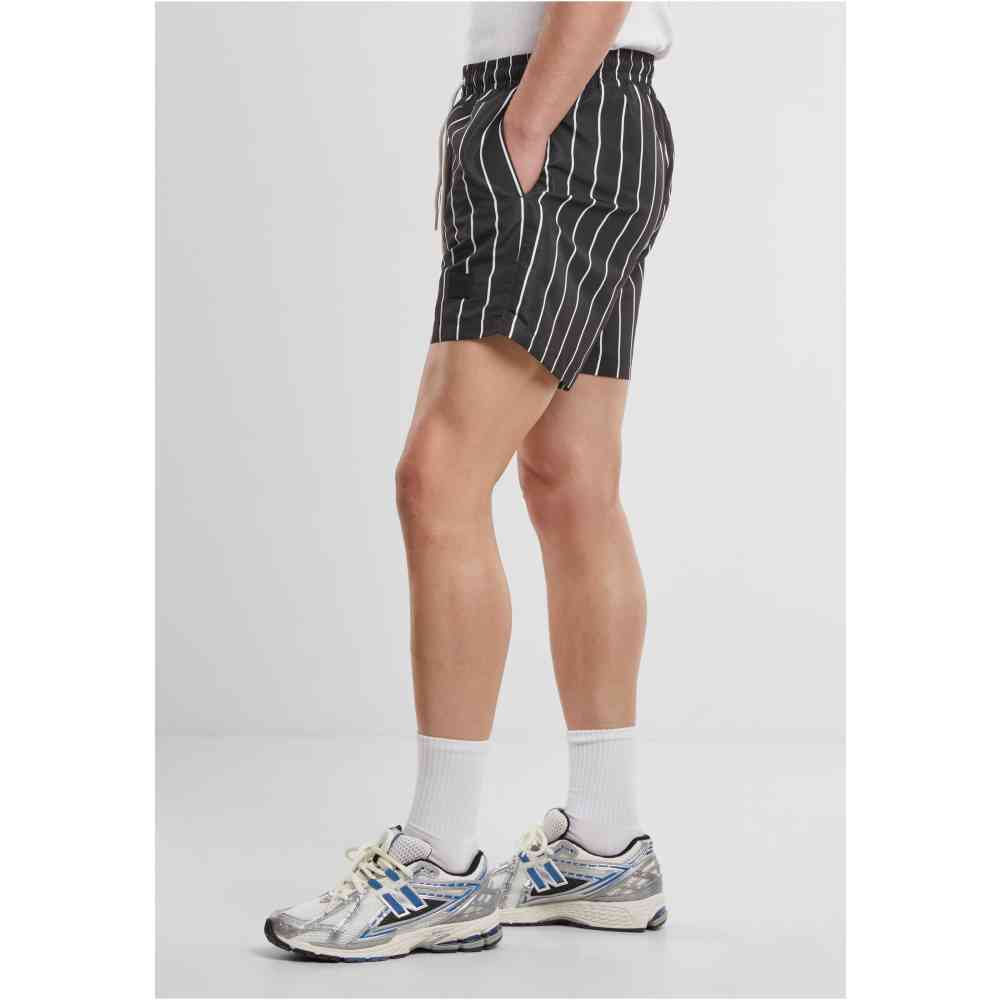 Urban Classics - Stripe Swim shorts - Black